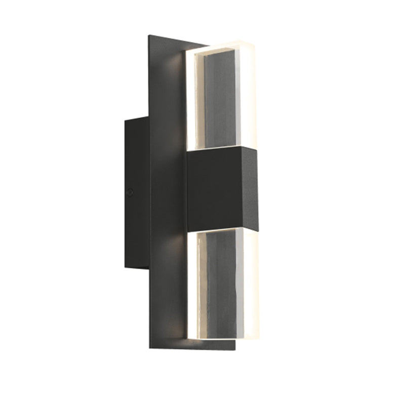 Visual Comfort Architectural 700OWLYT83012CBUNVSLFSP Modern 12" Lyft LED Outdoor Wall Light With In-Line Fuse And Surge Protection - CCT : 3000K - Lens Color: Clear - Finish: Black