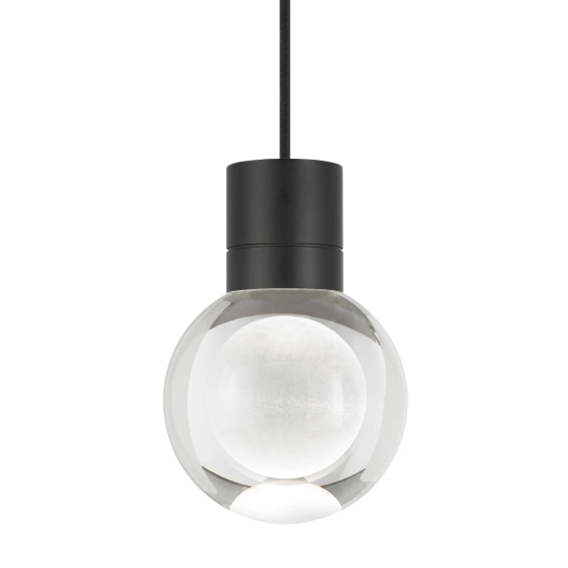 Visual Comfort Architectural 700TDMINAP1CBB-LEDWD Modern 5" Mina 1-lt LED Pendant Ceiling Light - 120V - CCT: 2200K-3000K - Cord Color: Black - Finish: Black