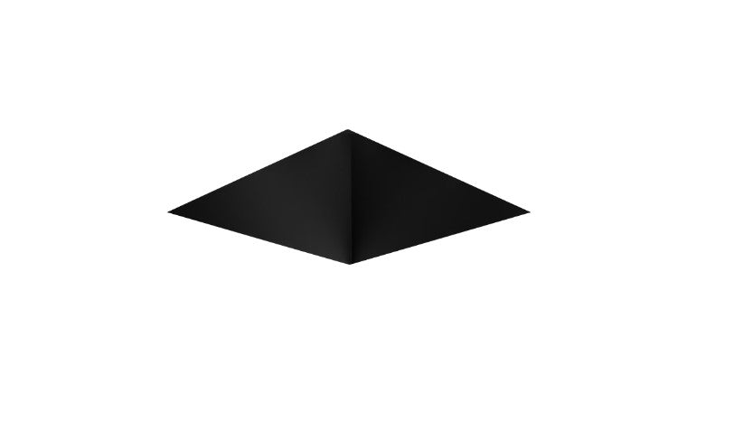Visual Comfort Architectural ENCL3SRL-L15WD31DI-B Modern Entra CL 3" Square Fixed Downlight Flangeless IC Airtight Trim / Remodel Housing - CCT: Warm Dim(3000K-1800K)- 15W - Reflector Finish: Black