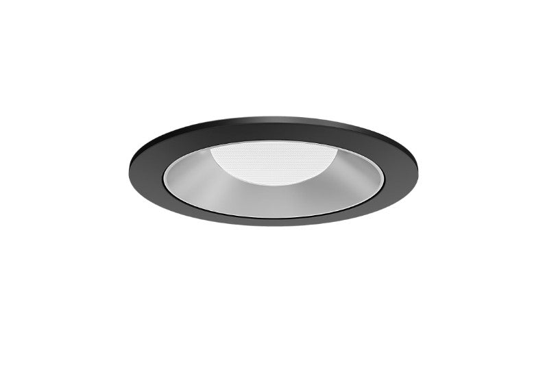Visual Comfort Architectural ENCL3RRF-L12930WI-S-B Modern Entra CL 3" Round Wall Wash Flanged IC Airtight Trim / Remodel Housing - CCT: 3000K - 12W - Reflector/Baffle Color: Silver - Finish: Black