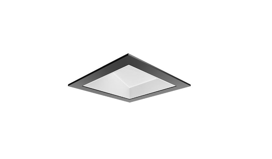 Visual Comfort Architectural ENCL3SRF-L15930WI-W-B Modern Entra CL 3" Square Wall Wash Flanged IC Airtight Trim / Remodel Housing - CCT: 3000K - 15W - Reflector Finish: White - Trim Finish: Black