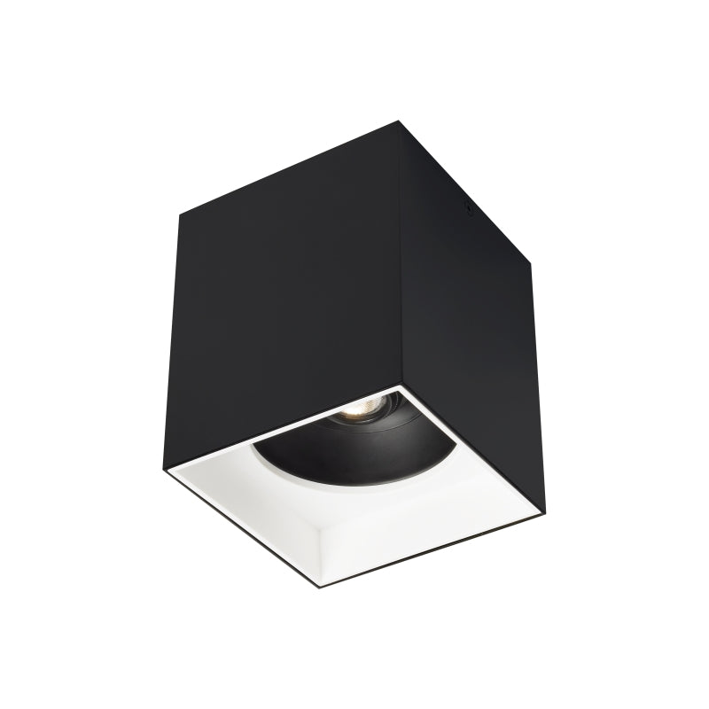 Visual Comfort Architectural 700FMEXO620BW-LED935 Modern Exo 6" LED Flush Mount Ceiling Light - 120-277V - CCT: 3500K - Shade Color: Matte Black - Trim Finish: White - Beam Spread: 20°
