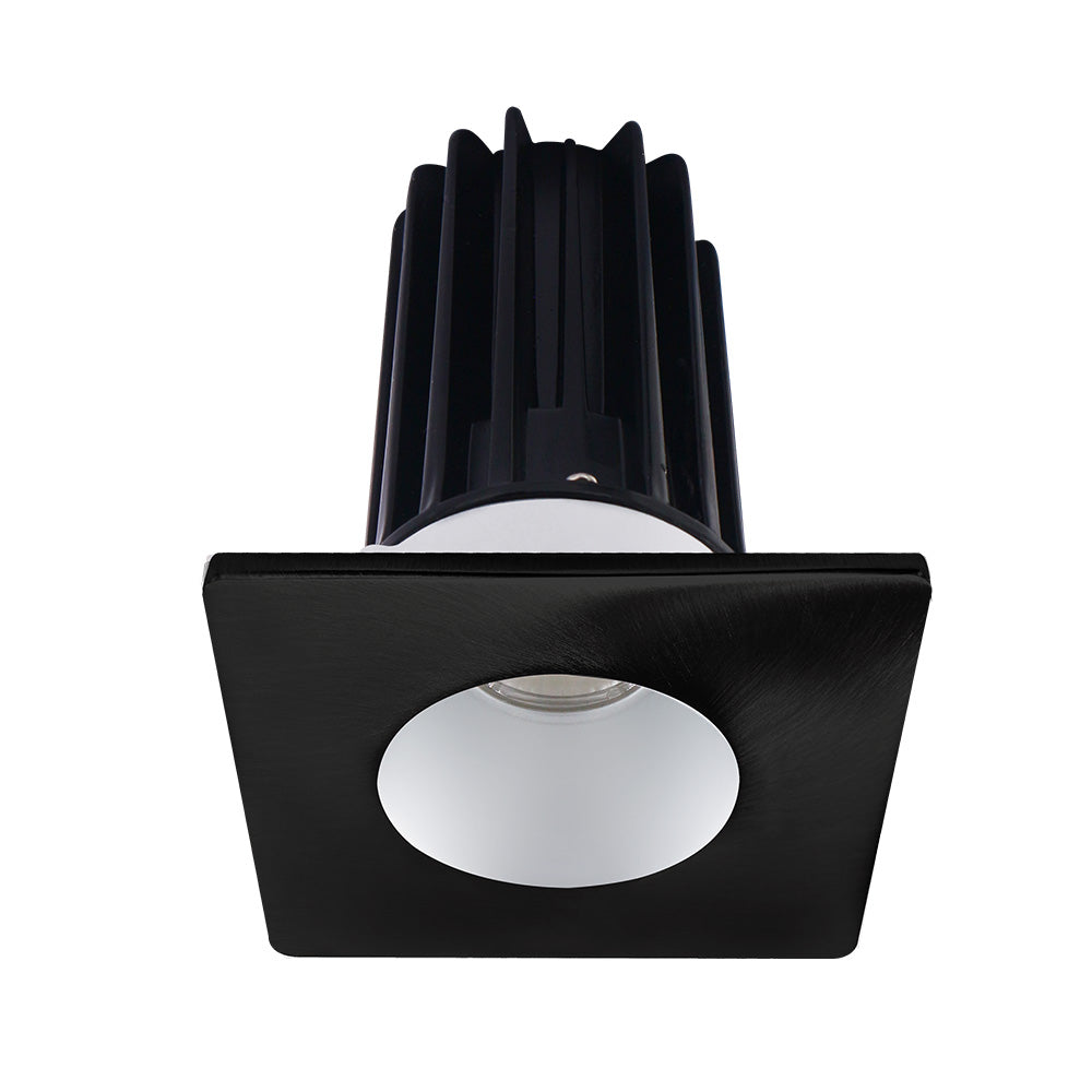 Lotus LED Lights LED-2-S15W-30K-2RRAK-2STBK-60D 2" Recessed LED 15W High Output Designer Series, 1000 Lumens, CCT 3000K, Alzak Reflector, Square Black Trim, 60° Beam Angle