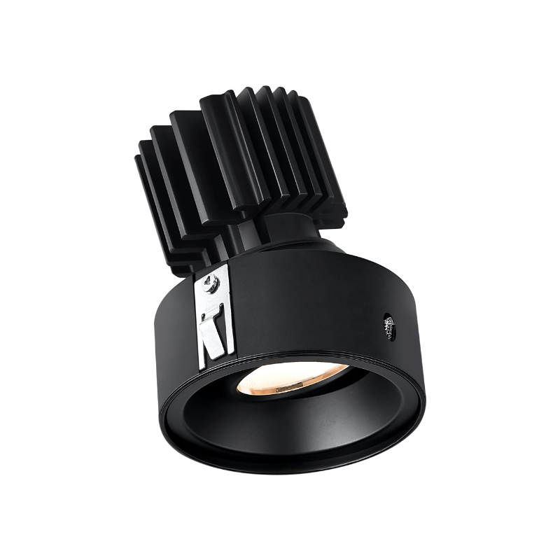 Lotus LED Lights L3G-RIF-BK-LB24-4C90 3" Tangra Gimbal Round Recessed Invisible Flangeless Trim - CCT: 4CCT+Dim to Warm - Trim Finish: Black - Optics: Lens Black - Beam Angle: 24°
