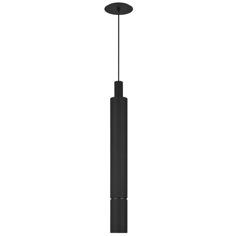 Visual Comfort Architectural 700TDSOT27B-LED927 Modern Mick De Giulio Sottile Extra Large 1-lt 3" Line-Voltage Pendant Ceiling Light - Finish: Nightshade Black