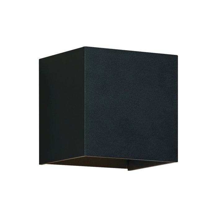 Visual Comfort Architectural 700OWVEX9274BDOUNV Modern 5" Vex Tall LED Outdoor Down only Wall Light - 120-277V - CCT : 2700K - Finish: Black