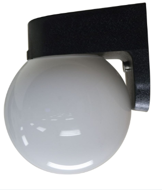 Dabmar Lighting W2200-L7-65K-B Plastic Surface Mount Wall Fixture G24 LED, Voltage 85V-265V, Color Temperature 6500K, Wattage 7W, Black Finish