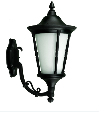 Dabmar Lighting GM115-B Powder Coated Cast Aluminum E26 Light Fixture, Voltage 120V, Black Finish