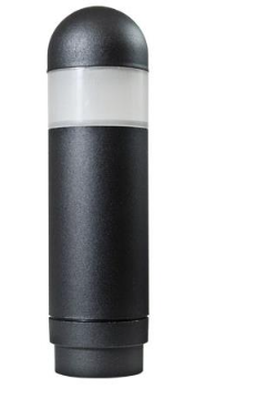 Dabmar Lighting LV208-B Cast Aluminum Mini Bollard 20 JC Halogen Path Light, Voltage 12V, Black Finish
