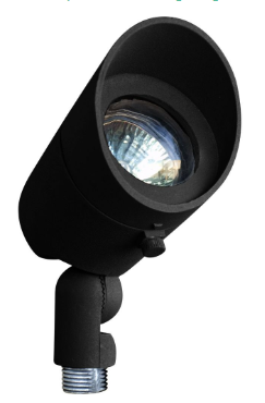 Dabmar Lighting LV130-L4-RGBW-B Cast Aluminum Directional 2-Pin LED Spotlight with Hood, Wattage 4W, Voltage 12V, Multi-Color Temperature, Black Finish