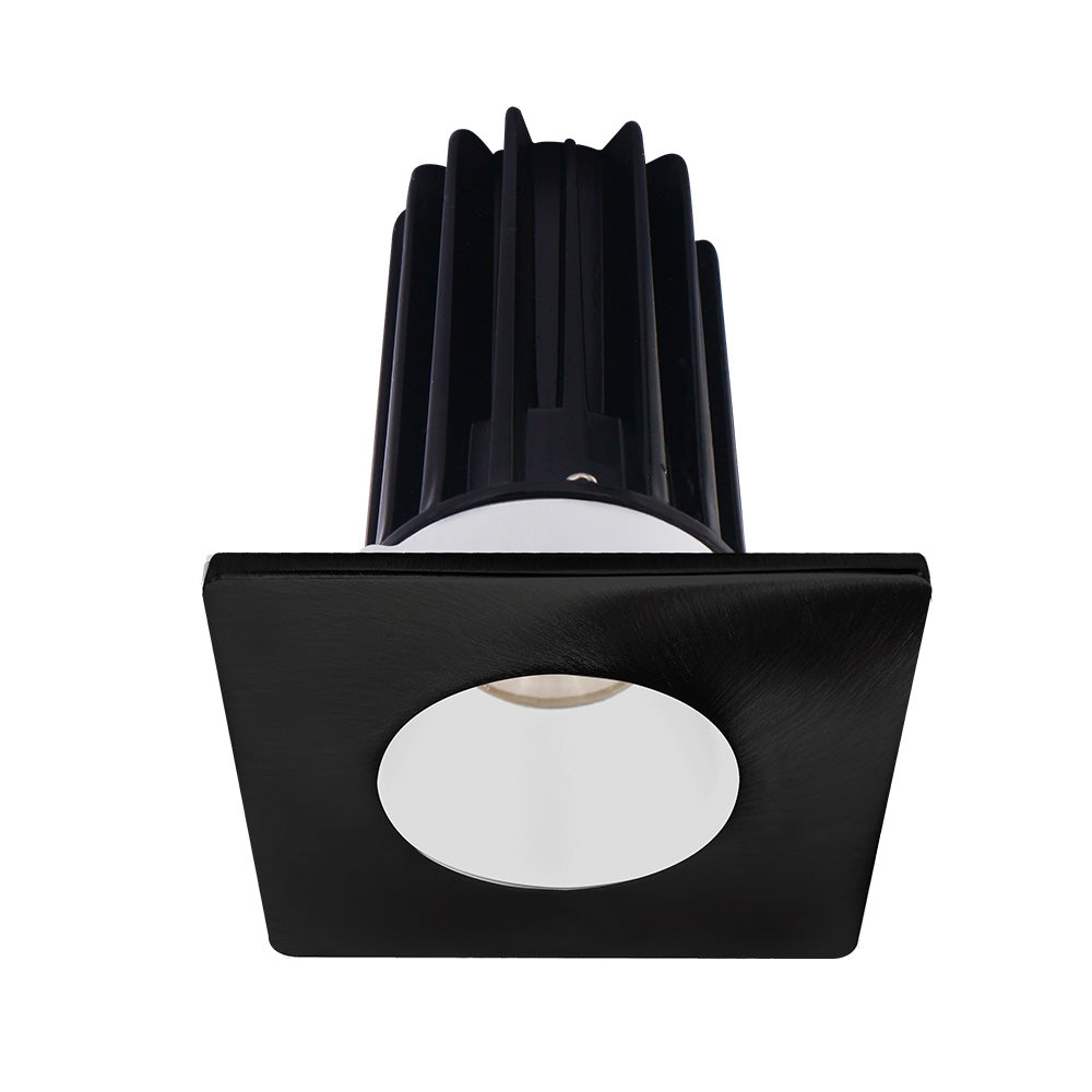 Lotus LED Lights LED-2-S15W-40K-2RRWH-2STBK-60D 2" Recessed LED 15W High Output Designer Series, 1020 Lumens, CCT 4000K, White Reflector, Square Black Trim, 60° Beam Angle