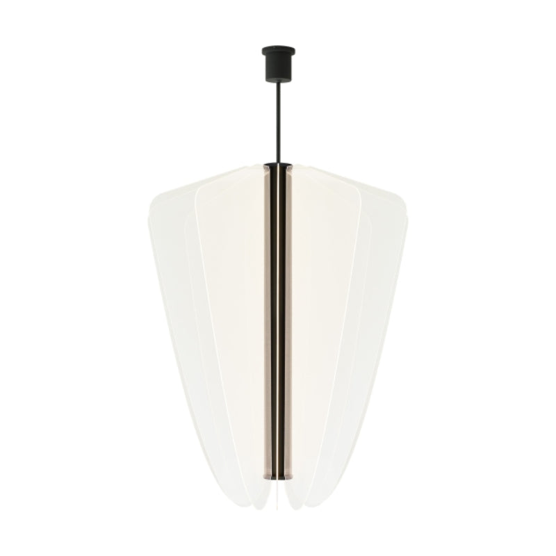 Visual Comfort Architectural 700NYR42B-LED935 Modern 42" Nyra LED Chandelier Ceiling Light - 120-277V - CCT: 3500K - Finish: Nightshade Black