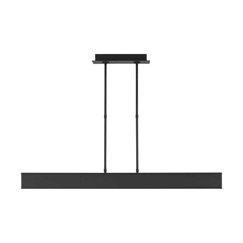 Visual Comfort Architectural 700LSIBM47B-LED927 Modern Mick De Giulio I-Beam 1-lt 47" LED Linear Suspension Ceiling Light - 277V - Finish: Black