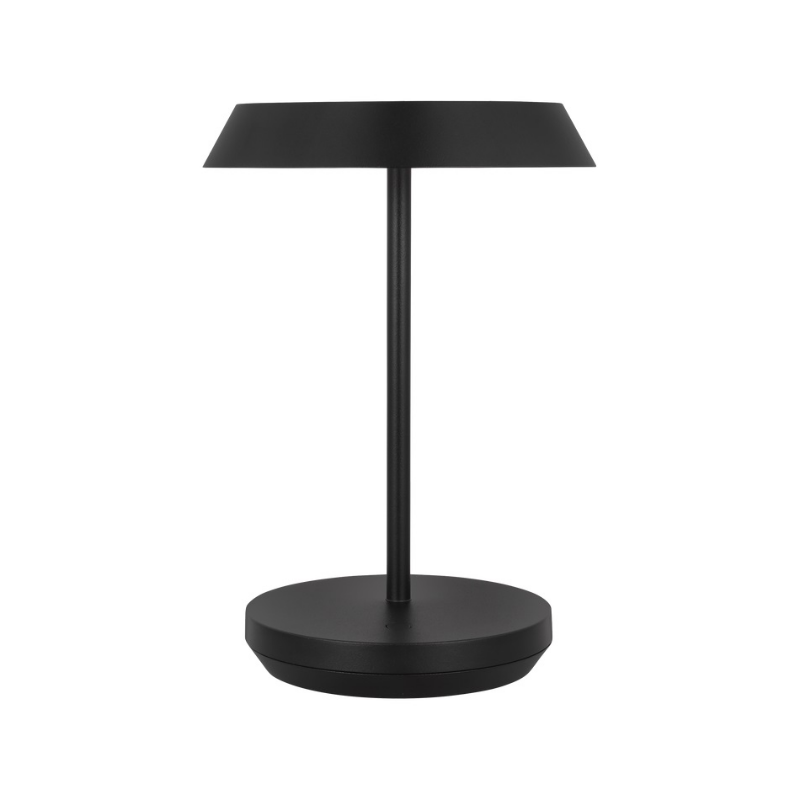 Visual Comfort Architectural SLTB53227B Modern 9" Tepa 1-lt Tall LED Table Lamp - CCT: 2700 - Voltage: 120-240V - Finish Black