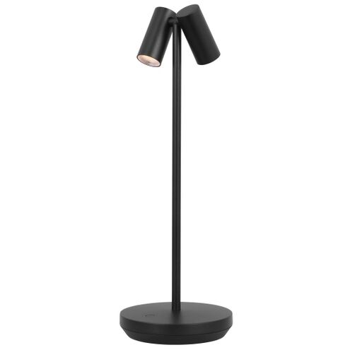 Visual Comfort Architectural SLTB27027B Modern  14.6" Dobson 2-light Tall LED Table Lamp - 120-240V - CCT: 2700K - Finish: Black