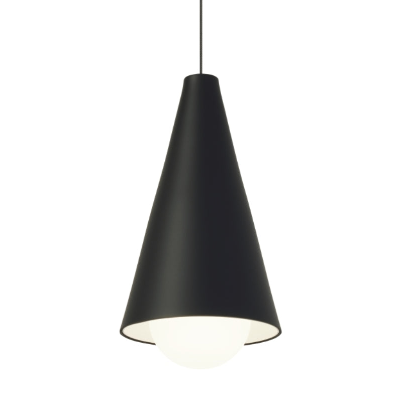 Visual Comfort Architectural 700FJJNIB-LED930 Modern 6" Mini Joni 1-lt Freejack LED Pendant Ceiling Light - 12V - CCT: 3000K - Finish: Nightshade Black