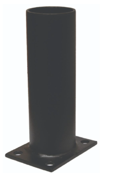 Dabmar Lighting P-BRK-W7525 Steel Wall or Post Mount Adapter, Black Finish