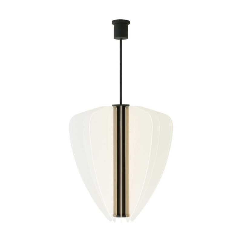 Visual Comfort Architectural 700NYR30B-LED930 Modern 30" Nyra LED Chandelier Ceiling Light - 120-277V - CCT: 3000K - Finish: Nightshade Black