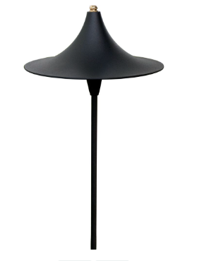Dabmar Lighting LV219-B Cast Aluminum Large Top LED G4 Path Light, Voltage 12V, Black Finish