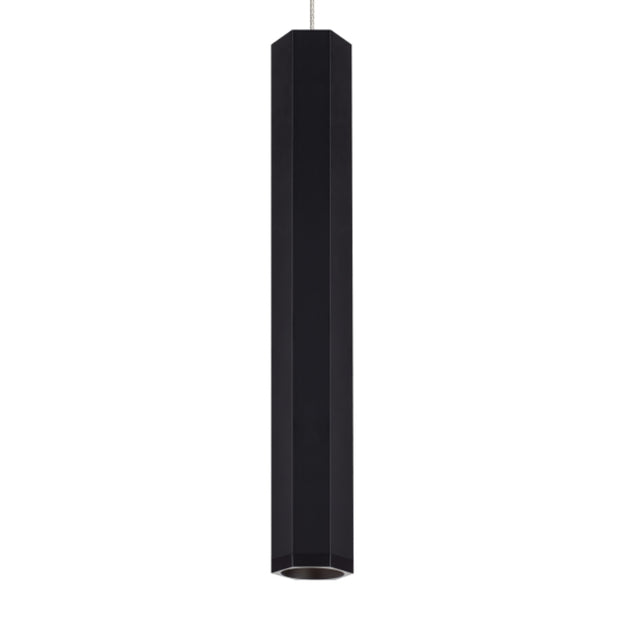 Visual Comfort Architectural 700FJBLKLBS Blok Large 3" Freejack Pendant - 12V - Finish: Matte Black/Satin Nickel