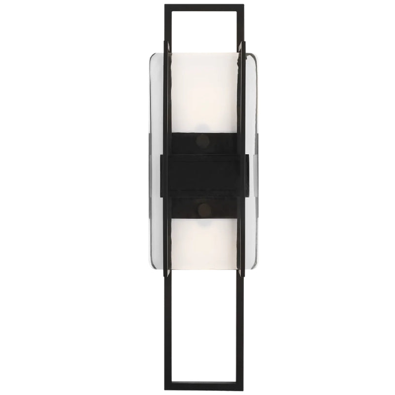 Visual Comfort Architectural 700WSDUE18B-LED927-277 Modern Mick De Giulio Duelle LED 18"  277V Wall Sconce Wall Light, Integrated LED - Finish: Nightshade Black