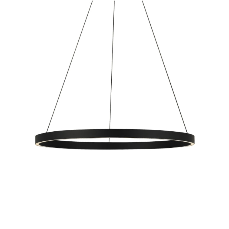 Visual Comfort Architectural 700FIA30B-LED935 Modern Fiama 30" LED Single Tier Suspension Chandelier Ceiling Light - 120-277V - CCT:3500K - Finish: Black