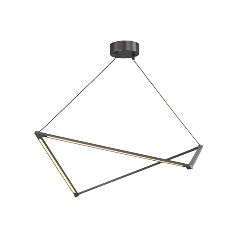 Visual Comfort Architectural 700LSBLTGM-LED930-277 Modern 36" Balto LED Linear Suspension Ceiling Light - 277V - CCT: 3000K - Finish: Gunmetal