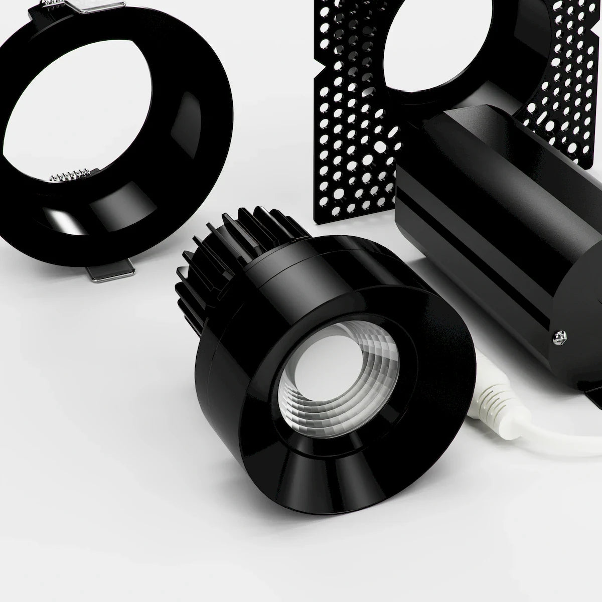 American Lighting RHYM-DL3R-12-36-GIM-5CCT-BK Rhyme 3" Round Gimbal LED Downlight - 12W - 950Lm - Black