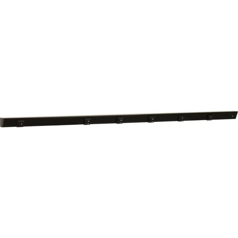 Task Lighting APTUL48-6BBK 48" Slim Angled Power Strip - Right Wire Entry - 5 Black Receptacle - Left Side USB-A/C - 120V - Finish: Black