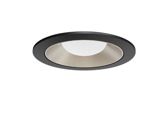 Visual Comfort Architectural ENCL3RRF-L15WD31WI-C-B Modern Entra CL 3" Round Wall Wash Flanged IC Airtight Trim / Remodel Housing - CCT: 3000K-1800K - 15W - Reflector/Baffle Color: Champagne - Finish: Black