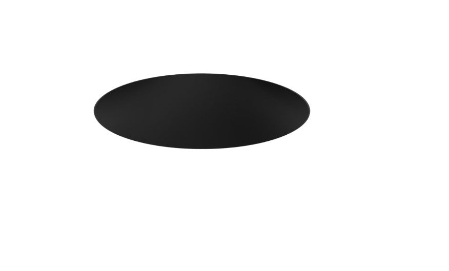 Visual Comfort Architectural ENCL3RRL-L12927DI-B Modern Entra CL 3" Round Fixed Downlight Flangeless IC Airtight Trim / Remodel Housing - CCT: 2700K - 12W - Reflector Finish: Black