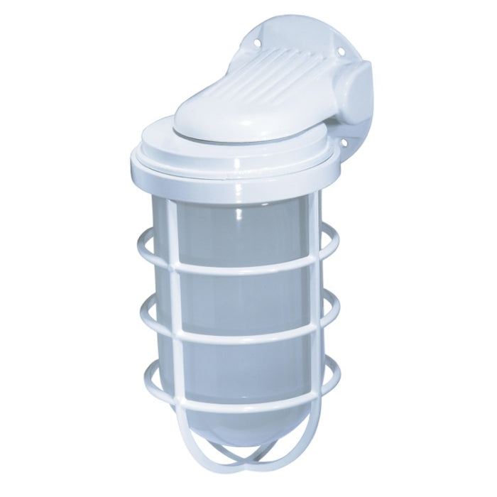 Nuvo SF76-617 11" 1-Light Vapor Proof Fixture, Wall Mount, Frosted Glass, White, Voltage 120V