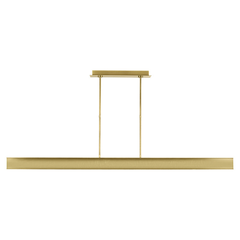 Visual Comfort Architectural 700LSIBM72BR-LED927 Modern Mick De Giulio I-Beam 1-lt 72" LED Linear Suspension Ceiling Light - 277V - Finish: Plated Brass