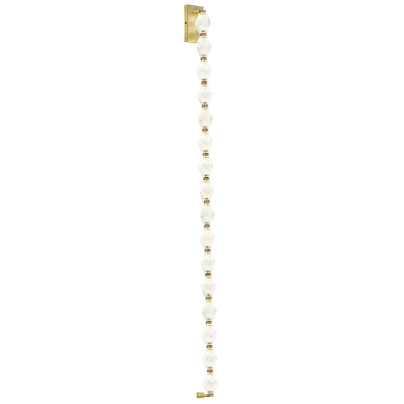 Visual Comfort Architectural 700WSCLR53NB-LED930 Modern 53" Collier LED Wall Sconce Light - 120-277V - CCT: 3000K - Finish: Natural Brass