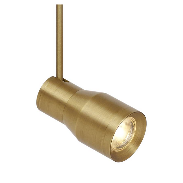 Visual Comfort Architectural 700MOACE930405BR 2" LED Ace monorail Head Light - CCT 3000K - Finish: Plated Brass