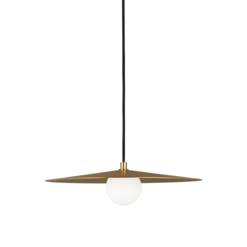Visual Comfort Architectural 700TDPRLR Modern 22" Pirlo Pendant Ceiling Light - 120V  - Finish: Aged Brass