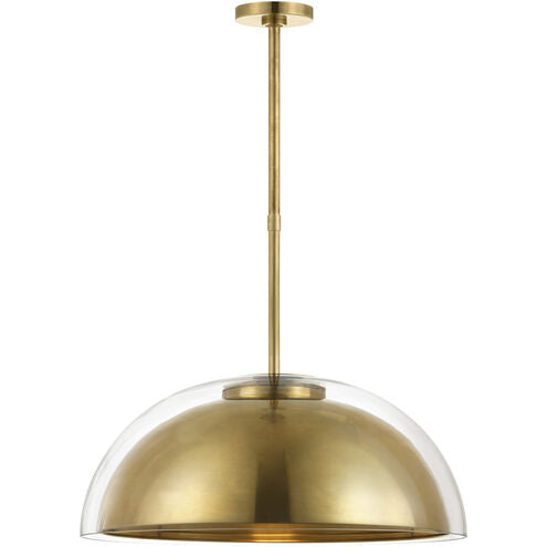 Visual Comfort Architectural MDPD73427HABCG Modern Mick De Giulio Lusi LED 23.8" LED Pendant Ceiling Light - Finish: Antique Brass