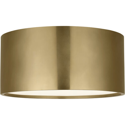 Visual Comfort Architectural MDFM74027HAB Modern Mick De Giulio Dola LED 9.9 inch Antique Brass Flush Mount Ceiling Light