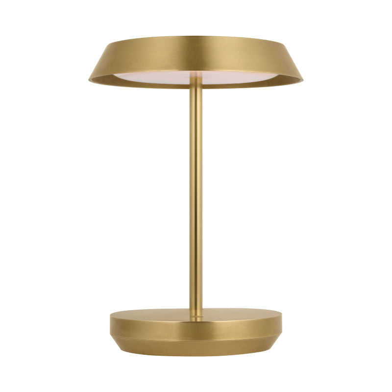 Visual Comfort Architectural SLTB53227HAB Modern 9" Tepa 1-lt Tall LED Table Lamp - CCT: 2700 - Voltage: 120-240V - Finish Antique Brass