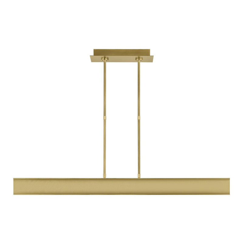 Visual Comfort Architectural 700LSIBM47BR-LED927 Modern Mick De Giulio I-Beam 1-lt 47" LED Linear Suspension Ceiling Light - 277V - Finish: Plated Brass