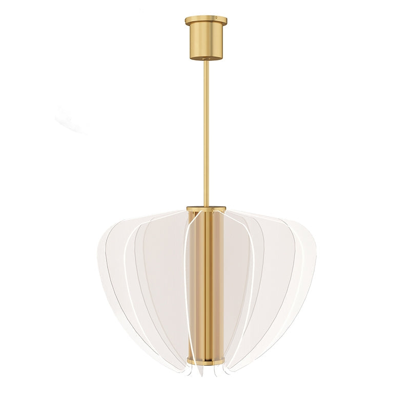 Visual Comfort Architectural 700NYR28BR-LED930 Modern 28" Nyra LED Chandelier Ceiling Light - 120-277V - CCT: 3000K - Finish: Plated Brass