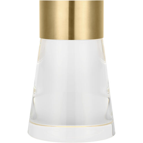 Visual Comfort Architectural SLTB66627HABCG Modern 8" Caspe Rechargeable LED Table Lamp Portable Light - Finish: Antique Brass
