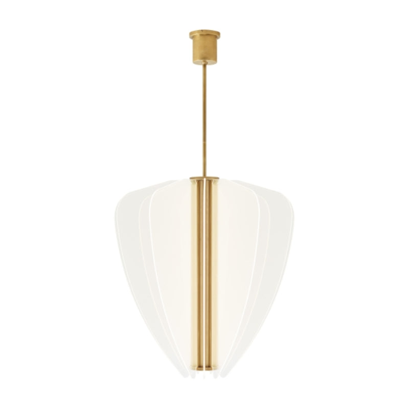 Visual Comfort Architectural 700NYR30BR-LED930 Modern 30" Nyra LED Chandelier Ceiling Light - 120-277V - CCT: 3000K - Finish: Plated Brass
