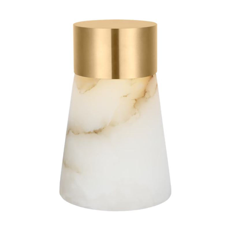 Visual Comfort Architectural SLTB66727HABALB Modern 8" Caspe Tall LED Rechargeable Table Lamp Portable Light - Finish: Antique Brass