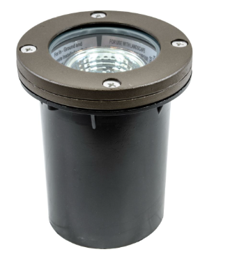 Dabmar Lighting LV301-L7-27K-BZ Cast Aluminum In-Ground Well Light 2-Pin LED, Voltage 12V, Wattage 7W, Color Temperature 2700k, Bronze Finish