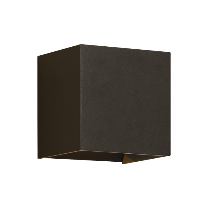 Visual Comfort Architectural 700OWVEX9274ZDOUNV Modern 5" Vex Tall LED Outdoor Down only Wall Light - 120-277V - CCT : 2700K - Finish: Bronze