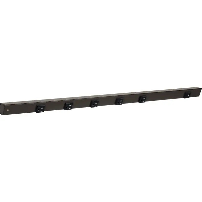 Task Lighting APTUR36-6BBZ 36" Slim Angled Power Strip - Left Wire Entry - 5 Black Receptacle - Right Side USB-A/C - 120V - Finish: Bronze