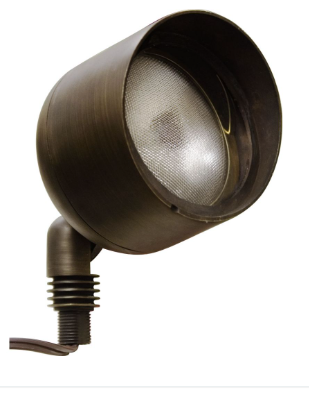 Dabmar Lighting LV23-L9-64K-BZ Cast Aluminum Spot Light Screw LED with Hood, Voltage 12V, Wattage 9W, Color Temperature 6400k, Bronze Finish