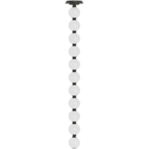 Visual Comfort Architectural SLPD22930BZR Modern 36" Perle Milk Glass LED Remote Mount Driver Chandelier Ceiling Light - 120V - CCT: 3000K - Finish: Dark Bronze
