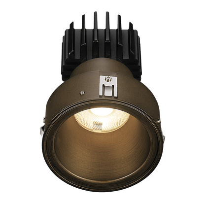 Lotus LED Lights L3F-RDF-BR-RC20-4C90 Tangra LED Fixed Round Deep Regressed Invisible Flangeless - Color Temperature: 4CCT + Dim To Warm - Trim Bronze - Reflector With Clear Glass - Beam Angle: 20°
